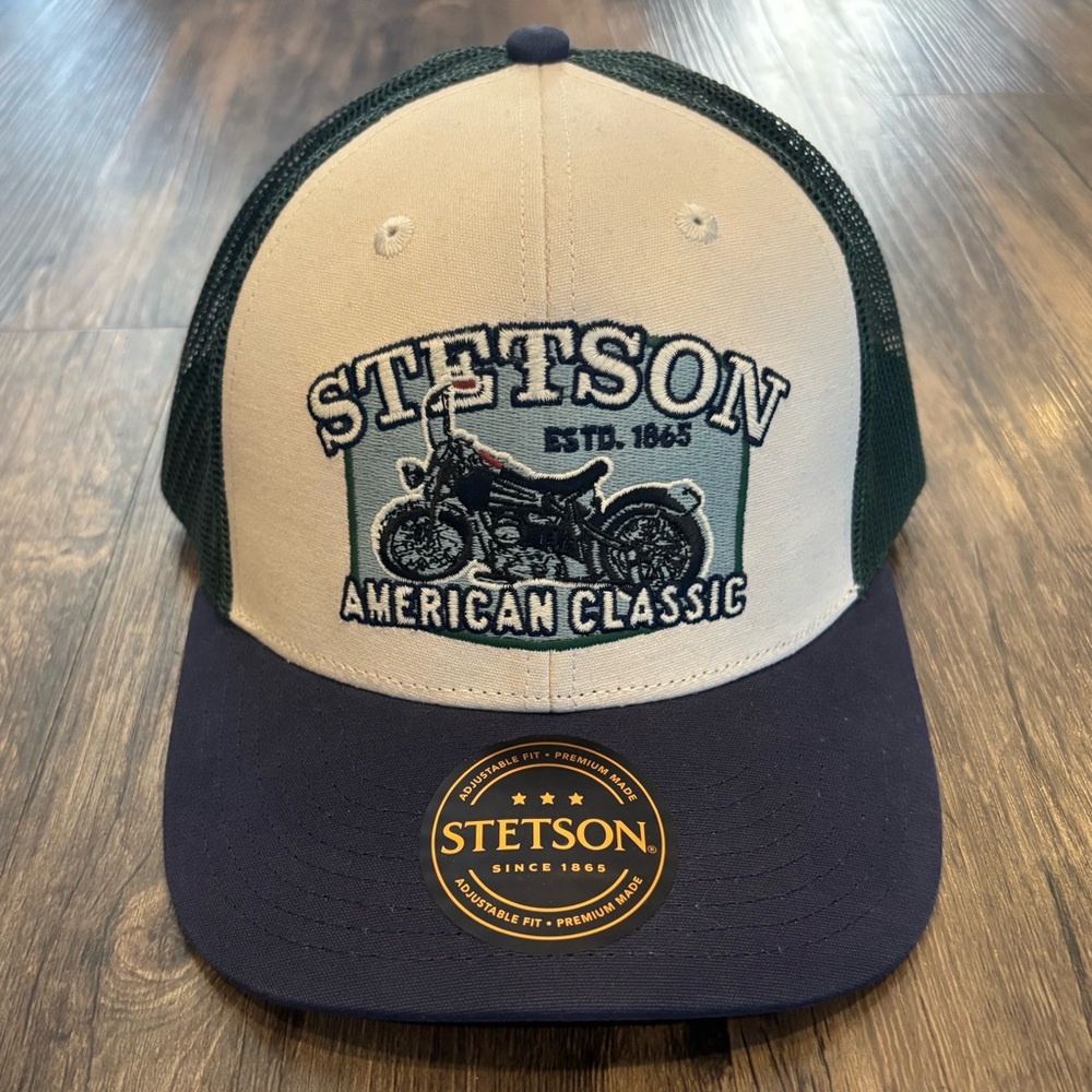 Stetson Navy and Cream Trucker Cap , baseball hat, SnapBack